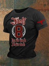 Herren Adolf Du Für Mich Ich Für Dich Bedrucktes Kurzarm-T-Shirt zartstils